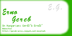 erno gereb business card